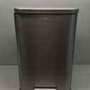 EKO Madison Matte Stainless 50 Liter/13.2 Gallon Step Trash Can w/Inner Liner - Fingerprint Resistant Finish