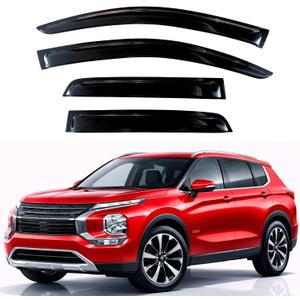 KPY Rain Guards Fit for 2022-2026 Mitsubishi Outlander, Out-Channel Window Visors Vent Wind Deflectors 4PC, Car Accessories for 22-26 Outlander
