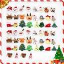 52 Pack Christmas PlushiesChristmas Tree DecorationsChristmas Small Stuffed AnimalsMini Stuffed Animals BulkMini 2025 for Grandkids Teens Women Men
