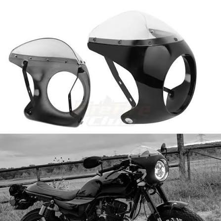 Universal 7" Motorcycle Headlight Retro Cafe Racer Fairing Cover for Harley Honda Yamaha