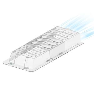 Sideways Magnetic Vent Extender for Under Furniture, Floor Resiter Vent Deflector Fits Vents 3" - 6" Wide (1PC)