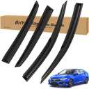 Vent Shades Rain Guards for Honda Civic 2017 2018 2019 2020 2021 Accessories, for Honda Civic Window Deflectors Window Visors
