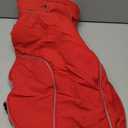 Lelepet Warm Dog Coat Waterproof Dog Jacket Reflective Fleece Vest with Adjustable Buckle Hook & Loop, Windproof Winter Jacket Dogs Coats for Small Medium Large Dogs, Red, XL