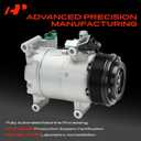 A-Premium Air Conditioner AC Compressor with Clutch Compatible with Honda Civic 2.0L 2016-2021, with CVC Style, with 7-Groove Pulley