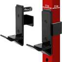 Yes4All Power Rack J-Hooks & Attachments Heavy Duty Barbell Holders Compatible with 2x2 & 3x3 Power Racks for Home Gym
