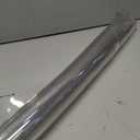 ONEART | Transparent Leather Vinyl, 30 Gauge Solid Color See-Through Waterproof Jelly Faux Leather for Women DIY Handbags Tote, 12" x 48"