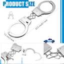Leitee 20 Pairs Toy Handcuffs for Kids Metal Handcuffs with Keys 9 Inch Hand Cuff Fake Police Party Favor Gift Police Costume Prop Accessories Role Play Halloween Party Supplies