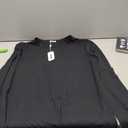 COOFANDY Mens Henley T-Shirts Casual Long Sleeve Tee Shirts Fashion Lightweight Stretch Basic Tops A-Black XL