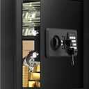 3.0 Cub Large Home Safes Fireproof Wterproof, Anti-theft Fireproof Safe with Programmable Keypad, Spare Keys and Alarm Systerm, Digital Home Security Safe Box for Document Money Medicines (2.6 Cubic Feet)
