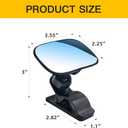 Baby Car Mirror, Car Seat Mirror For Baby Rear Facing, 360° Rotation For Viewing Rear Passengers, Suitable For Most Cars, SUVs, Trucks, Etc