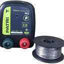 Patriot PE2 Electric Fence Energizer Plus 250-Feet Made in U.S.A. 17 Gauge Spool Aluminum Wire for Containing Pets and Keeping Out Small Nuisance Animals