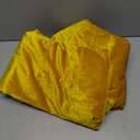 JIUZHEN Yellow Velvet Curtains for Bedroom Luxury Room Darkening Window Drapes for Office/Party/Gallery, Set of 2 Panels, 52 x 84 inches, Yellow