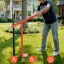 VEVOR 36 in T Post Puller, Heavy Duty Fence Post Pullers with Puller Plate & 47 in Lifting Chain, Labor-Saving T-Post Remover Tool for Round Fence Posts, Sign Posts & Tree Stumps