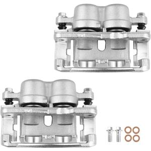 Front Disc Brake caliper Compatible with Select Chevrolet, GMC, Cadillac - Silverado 1500, Tahoe, Suburban, Express 1500, Sierra 1500, Yukon, Escalade, with 4 Wheel Disc Only fit Front Side