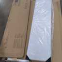 BTEXPERT 6-Foot - 72" Long White Granite Plastic Folding Seminar Training Table Portable 18" Wide Narrow, 29" High, Events Indoor Outdoor Lightweight Set of 2