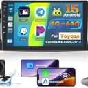 4+64G Car Radio for Toyota Corolla EX 2005 2006 2007 2008 2009 2010 2011 2012, 9" Touch Screen for Corolla Car Stereo Upgrade Carplay Android Auto with 32EQ Bluetooth5.0 1280 * 720 Resolution