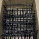10 PCS Wall Grid Panel Hanging Wire Basket, Storage and Display Basket, No Drilling Wall Hanging Baskets, Grid Walls Accessory, for Kitchen Bathroom Home Decor Supplies, Black