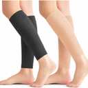 2 Pairs Calf Compression Sleeves Men&Women 20-30mmHg Medical Shin Splint for Leg Surpport Relief Pain Varicose Veins