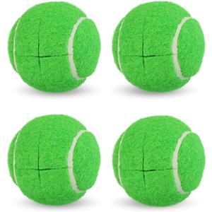 2 x LITIAN 4 Pack Pre-Cut Tennis Balls for Walkers  Heavy Duty Glide Balls with Felt Pads for Walkers & Furniture Legs, Floor Protection, Tennis-Themed Party Decor (Green)
