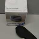 Advanced Memory Foam Neck Travel Pillow, Neck Pillow Airplane with Eye Mask & Ear Plugs, Designed for The Comfort of Travel & Office, Travel Pillow for Plane, Car, Home, Work Grey