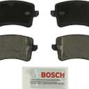 BOSCH BE1386 Blue Semi-Metallic Disc Brake Pad Set - Compatible With Select Audi A4, A4 Quattro, A5, A5 Quattro, Allroad, Q5, S4, S5, SQ5; REAR