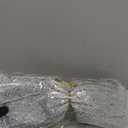 50pcs 1 Inch Stretch Elastic Loops with Pre-Tied Silver Ribbon Bows for Gift Wrapping,Baby Showers, Weddings, Christmas Boxes