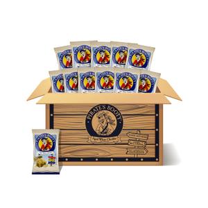 Pirate's Booty Aged White Cheddar Cheese Puffs, Gluten-Free, Kids Snacks, 1oz (12ct) (EXP 11/18/26)