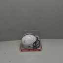 Matte White with Black Mask Blank Riddell Revolution Speed Mini Football Helmet (Decorative Mini Helmet - NOT Wearable - Does NOT FIT Any Human Head)
