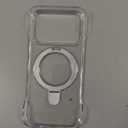 TORRAS Ostand Ultra Slim for iPhone 17 Pro Case Clear 6.3'', [Never Yellow] Magnetic Stand [Fit for MagSafe], Frameless with Thin Minimalist Case for iPhone 17 Pro, Hard PC Protection