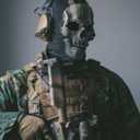 Pigmiss Ghost Balaclava Skull Ski Mask Latex Scary Full Head Mask Windproof Motorcycle Face Masks Halloween Cosplay Costume (B)