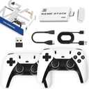 2026 Upgrade M15 Retro Game Stick Pro, 128G, with 40,000 Builtin Classic Video Games, Retro Gaming Console with 23 Emulators, Plug & Play for TV Video Gaming Stick with Dual 2.4G Controllers