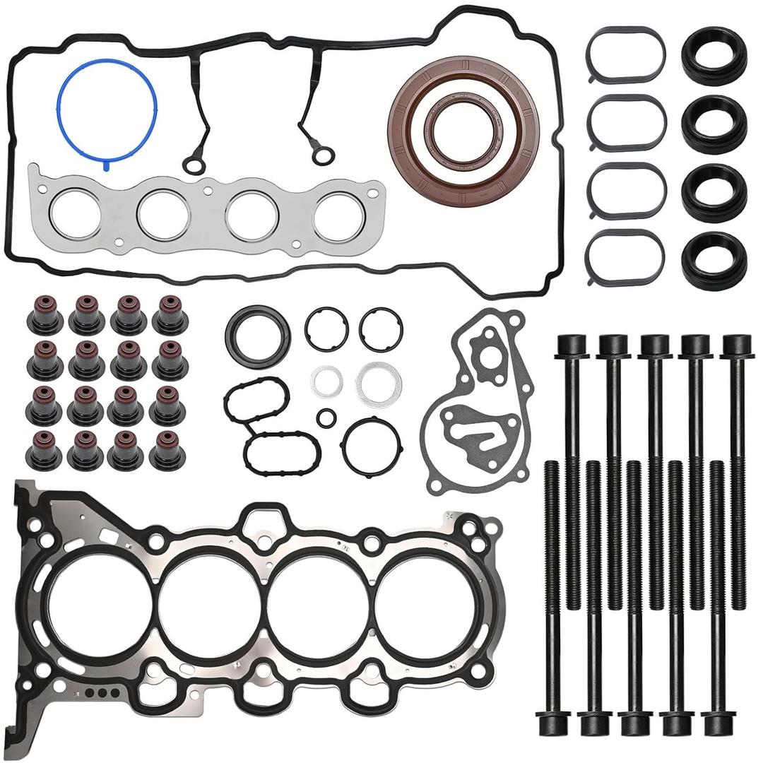 Head Gasket Set with ES72486 Bolts Compatible with Hyundai 2011-2020 Elantra GT Coupe Tucson 1.8 2.0, for Kia 2012-2018 Forte Koup Soul Forte5 1.8L 2.0L Replace# HS26561PT HGS193 CPW13795