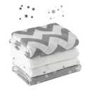 Bunnikins & Clover Muslin Swaddle Blankets for Boys and Girls, Baby Receiving Blankets Unisex, Newborn Essentials for Registry & Gift, 47x47 Inches Swaddles for Newborns, Set of 4