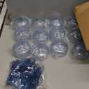 LIYH 20pcs Plastic Martini Glasses 10 Oz Blue Disposable Cocktail Coupe Champagne Tower Cups Perfect for Bar Cocktails Martinis Parties