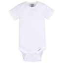 Gerber Unisex Baby Onesies Bodysuit (0-3 Months, White)