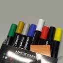 Coogert 8 Vibrant Colors Jumbo Poster Markers, 15MM Thick Permanent Acrylic Graffiti Markers, Wide Tip Paint Marker for Canvas, Posters Board, Fabric, Window, Wood, Teachers,Banner painting supplies