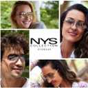NYS Collection Aviator Sunglasses Women Men Classic 100% UV400 Protection (Clear)