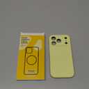 Ktele Magnetic for iPhone 17 Pro Case [Compatible with Magsafe] [Premium Silicone Satin-Smooth Touch] Slim Shockproof Anti-Scratch Microfiber Lining Case, 6.3 inch, Creamy Yellow