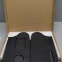 Car Laptop Desk, 2025 Upgraded Foldable Car Tray Desk Compatible with Tesla Model Y Model 3 Car Accessories, Steering Wheel Eating Table, for Travel Remote Work Camping