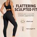 Laite Hebe Leggings for Women - High Waisted Full Length Buttery Soft Yoga Pants for Workout Athletic Daily (Black, XXL)