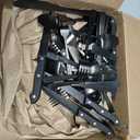 Hiware 48-Piece Matte Black Silverware Set with Steak Knives, Black Flatware Set for 8, Stainless Steel Tableware Cutlery Set, Utensil Sets for Kitchen