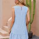 Naggoo Womens Sundress Summer Dresses for Women 2026 Sleeveless Tank Dress Spring Beach Boho Mini Dress (Blue, M)