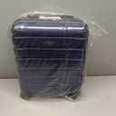 Flight Knight 22x14x9" Expandable Carry On Suitcase Hardside TSA Lock USB C Port Lightweight Luggage Silent Double Spinner Wheels Maximum Overhead Carry-On Bag For American & United Approved Airlines