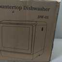 EUHOMY Countertop Dishwasher Portable with 6 Programs, 5L Built-in Water Tank for Apartments & RV, 167 High-Temp, No Hookup Needed, Mini Dishwasher with Baby Care, Air Dry/Quick/ECO/Fruit/Normal Mode