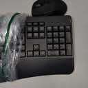 Ergonomic Keyboard and Mouse Combo - Full Size Keyboard Cordless with Palm Wrist Rest Ergonomic Mouse Wireless for Windows Computers Laptops - Black (Upgrade)