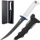 KastKing Spartacus Fillet Knife, Razor Sharp 8Cr14 Stainless-Steel Blade, Boning and Food Prep Knives, Durable/Comfortable Handles, Protective Sheath, Perfect for Fresh or Saltwater