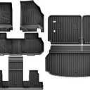 AOMSAZTO Floor Mats & Cargo Liner with Backrest Mat for 2024-2026 GMC Acadia (Only 7 Seats) & Buick Enclave 2025-2026, Custom Fit All Weather TPE Floor Liners Full Set Car Mats
