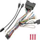 Jayubien 44Pin Radio Wiring Harness Kit Replacement for Chevrolet Malibu Trax Cruze Aveo Orlando,16Pin ISO Android Stereo Connector with Factory USB Adapter Antenna Cable,No Canbus AMP Function