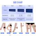 Freeze Ice Sleeve for Elbow & Knee Arm Ice Pack Sleeves Wrap for Injuries Compression, Reusable Gel Cold Packs for Ankle, Calf - Flexible Cold Wrap for Meniscus, ACL, MCL, Pain Relief (Blue, M)