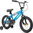 JOYSTAR Kids Bike for Ages 3-10 Years Old Boys Girls, 16 20 Inch BMX Style Kid's Bikes with Training Wheels & Metallic Colors, Children Bicycle
